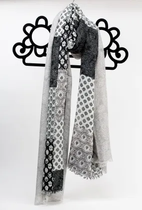 Mandy Scarf - Black & Grey