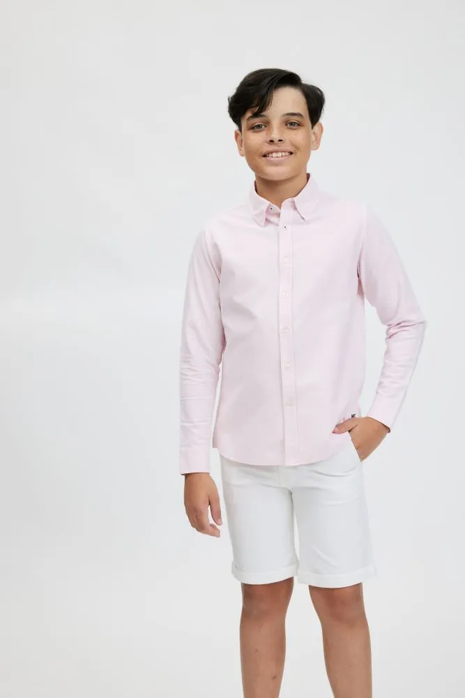 Marc Christian Kids Hampton Oxford Shirt Pink