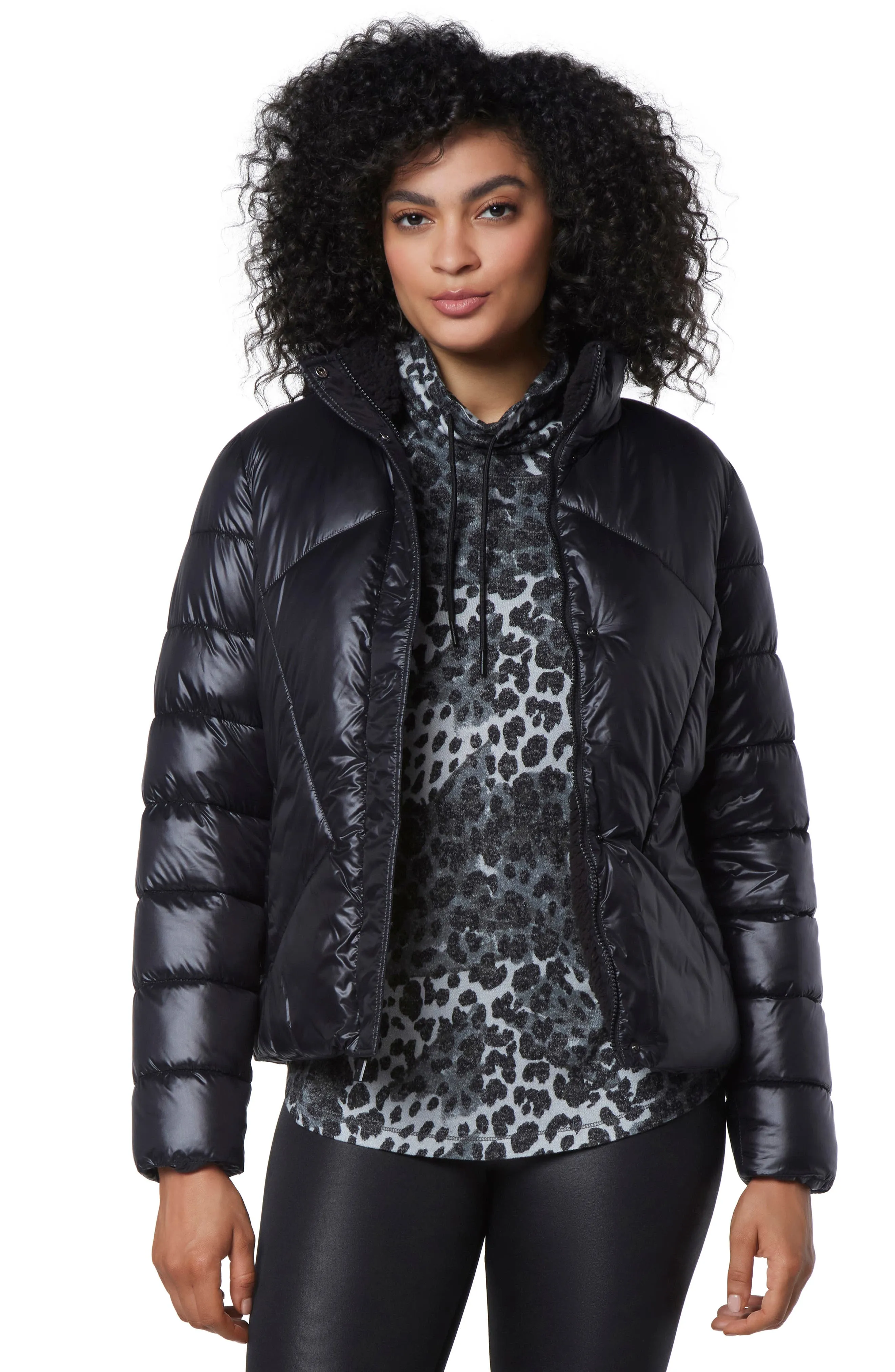 MARC NEW YORK PERFORMANCE Faux Shearling Lined Puffer Jacket