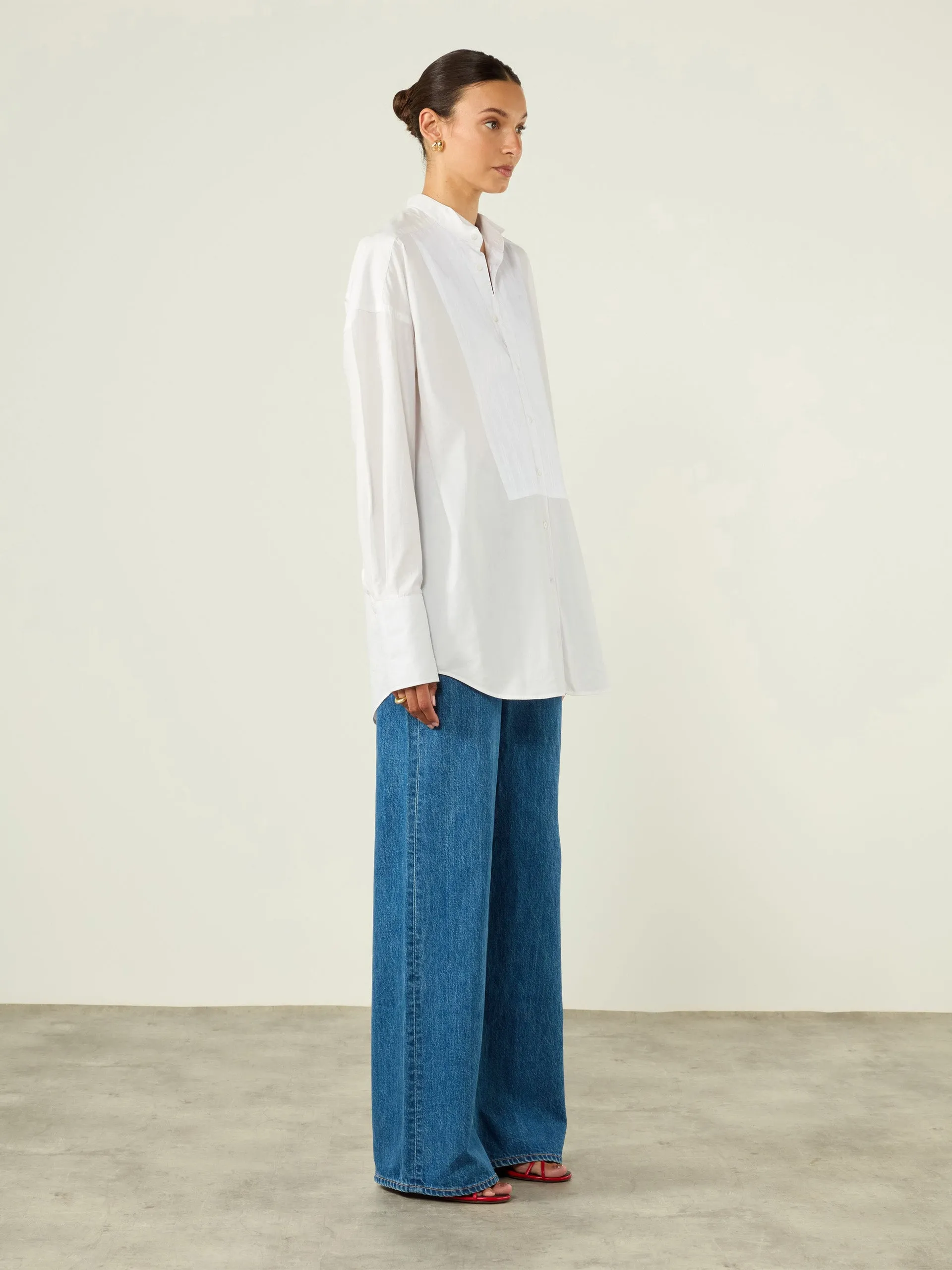 Marlow: Fine Poplin, White x Felicity Kay