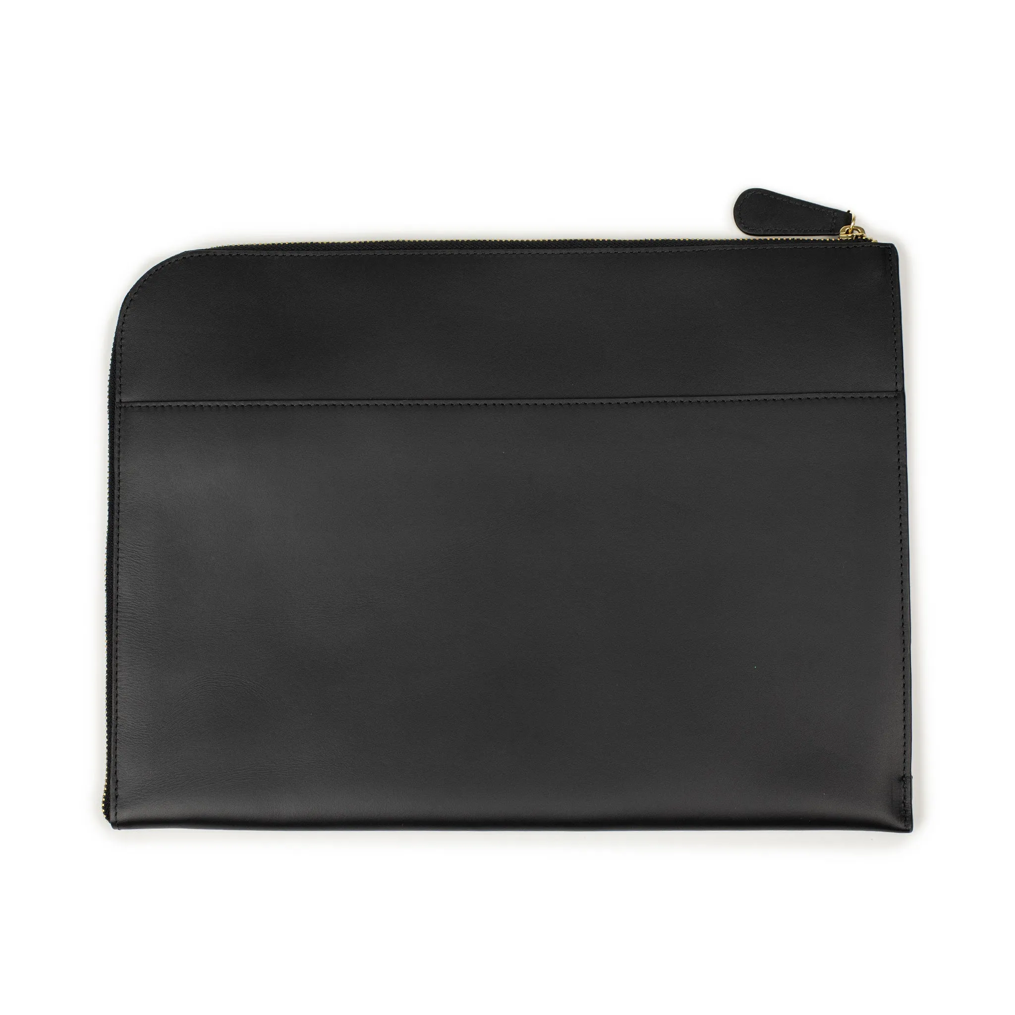 Mendocino portfolio in black vegetable-tanned leather