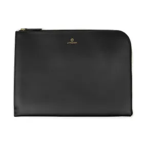 Mendocino portfolio in black vegetable-tanned leather