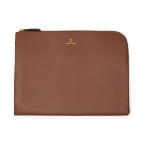 Mendocino portfolio in brown vegetable-tanned leather