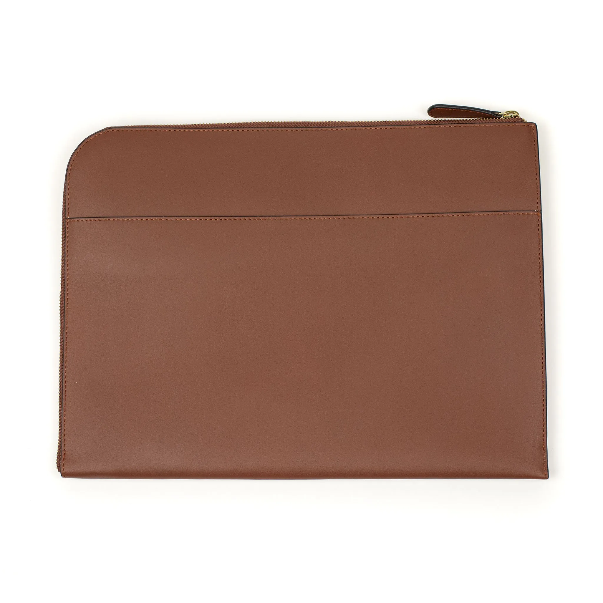 Mendocino portfolio in brown vegetable-tanned leather