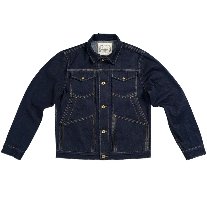 Men's 15.6OZ Selvedge Denim Trucker Jacket