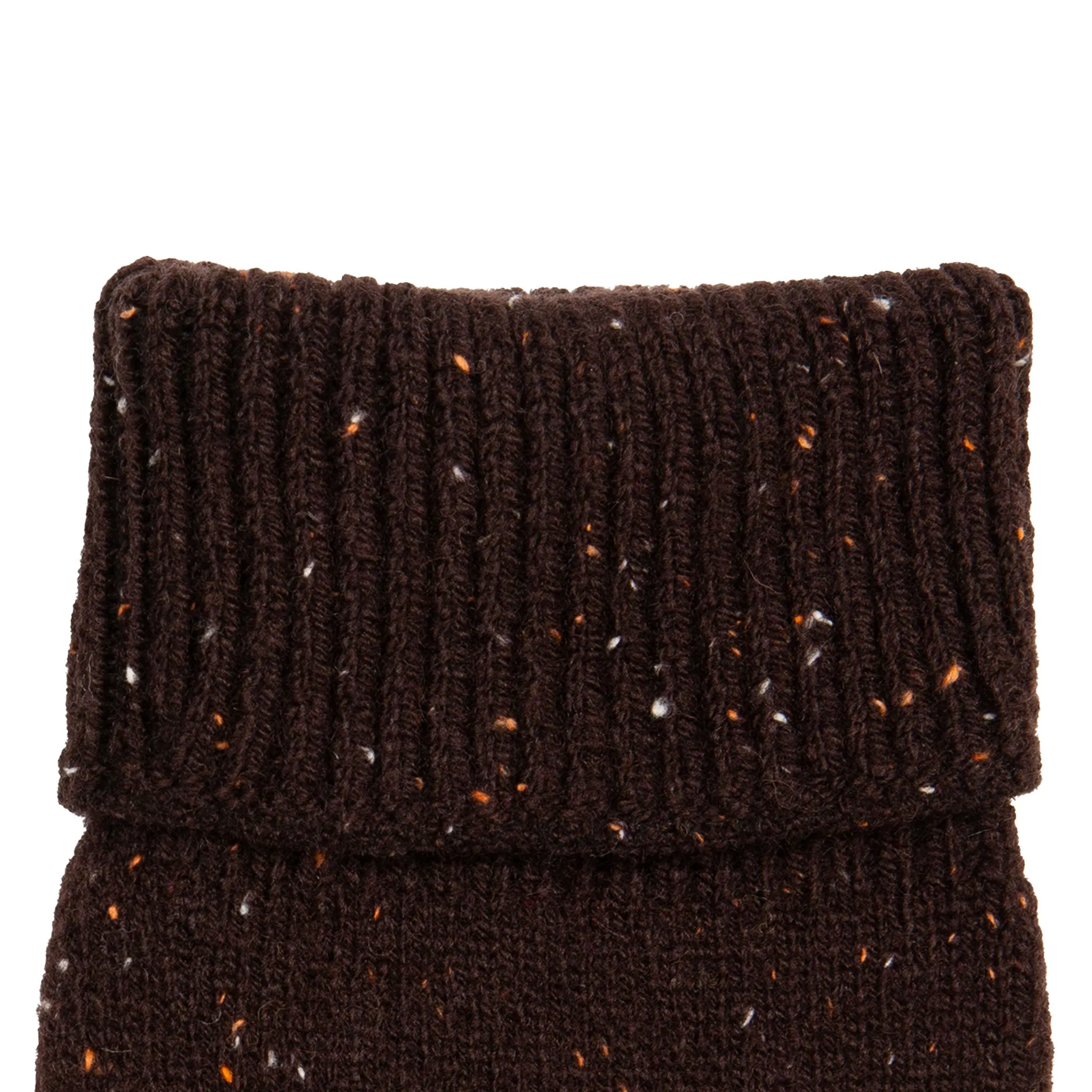 Men's Fingerless Knitted Gloves with Ribbed Cuffs