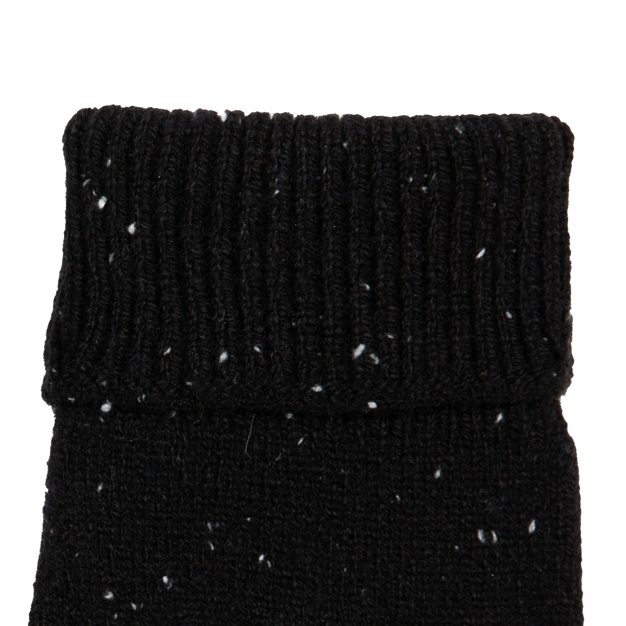 Men's Fingerless Knitted Gloves with Ribbed Cuffs