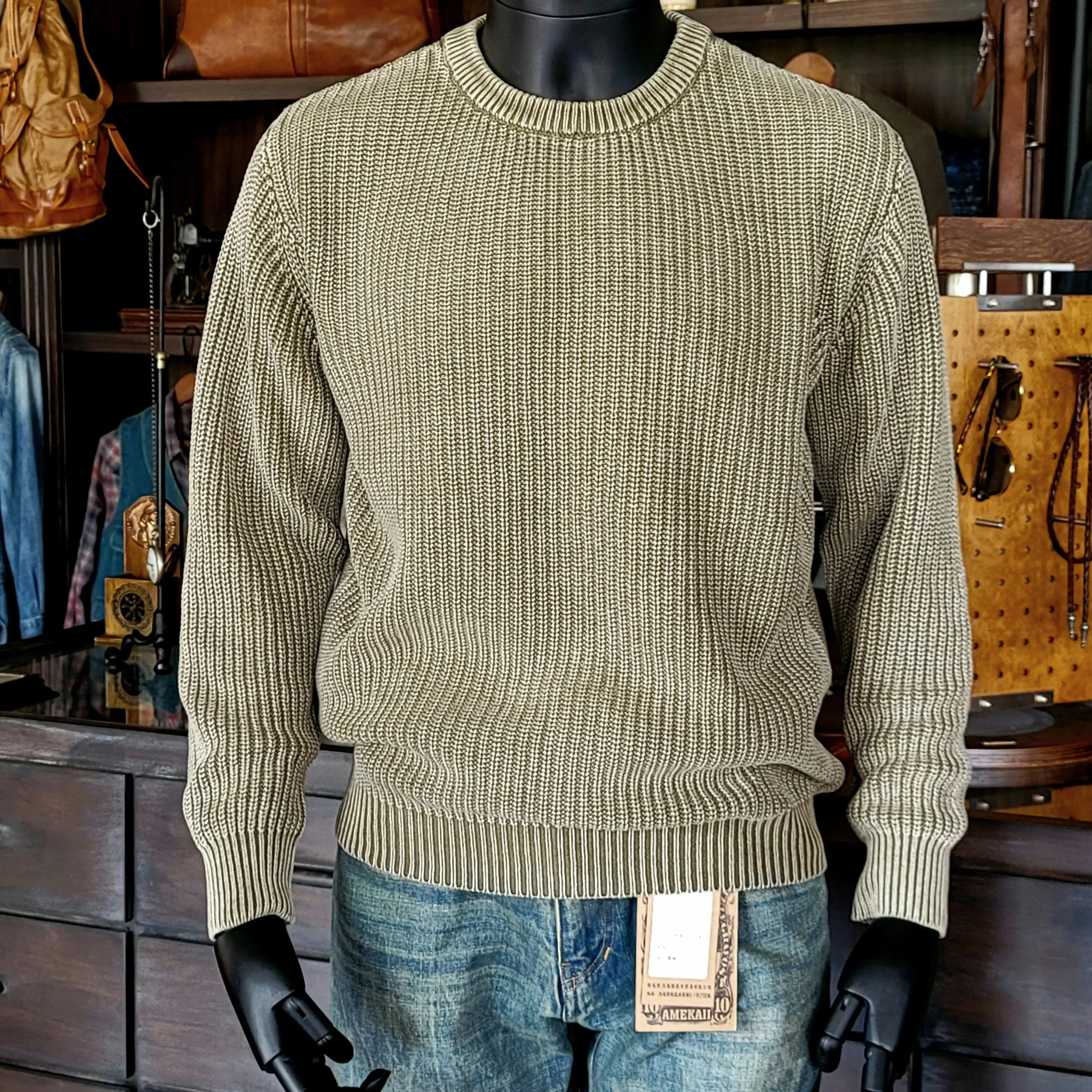 Men's Knitted Pullover Distressed Casual Vintage Sweater