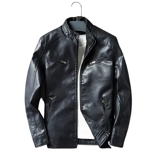 Mens Maxwell Genuine Lambskin Leather Bomber Jacket