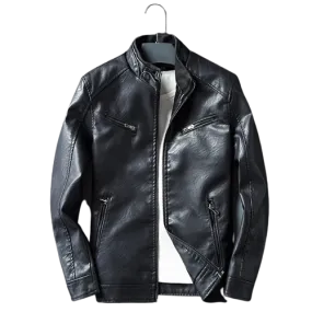 Mens Maxwell Genuine Lambskin Leather Bomber Jacket