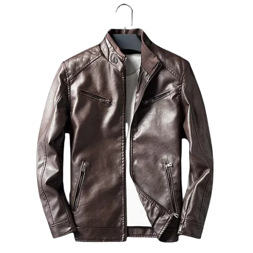 Mens Maxwell Genuine Lambskin Leather Bomber Jacket