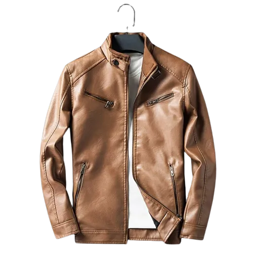 Mens Maxwell Genuine Lambskin Leather Bomber Jacket