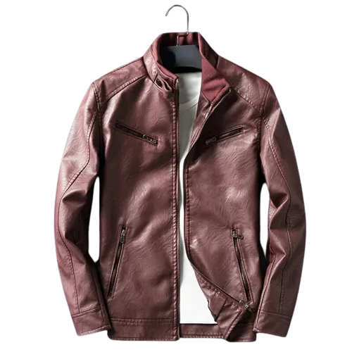 Mens Maxwell Genuine Lambskin Leather Bomber Jacket