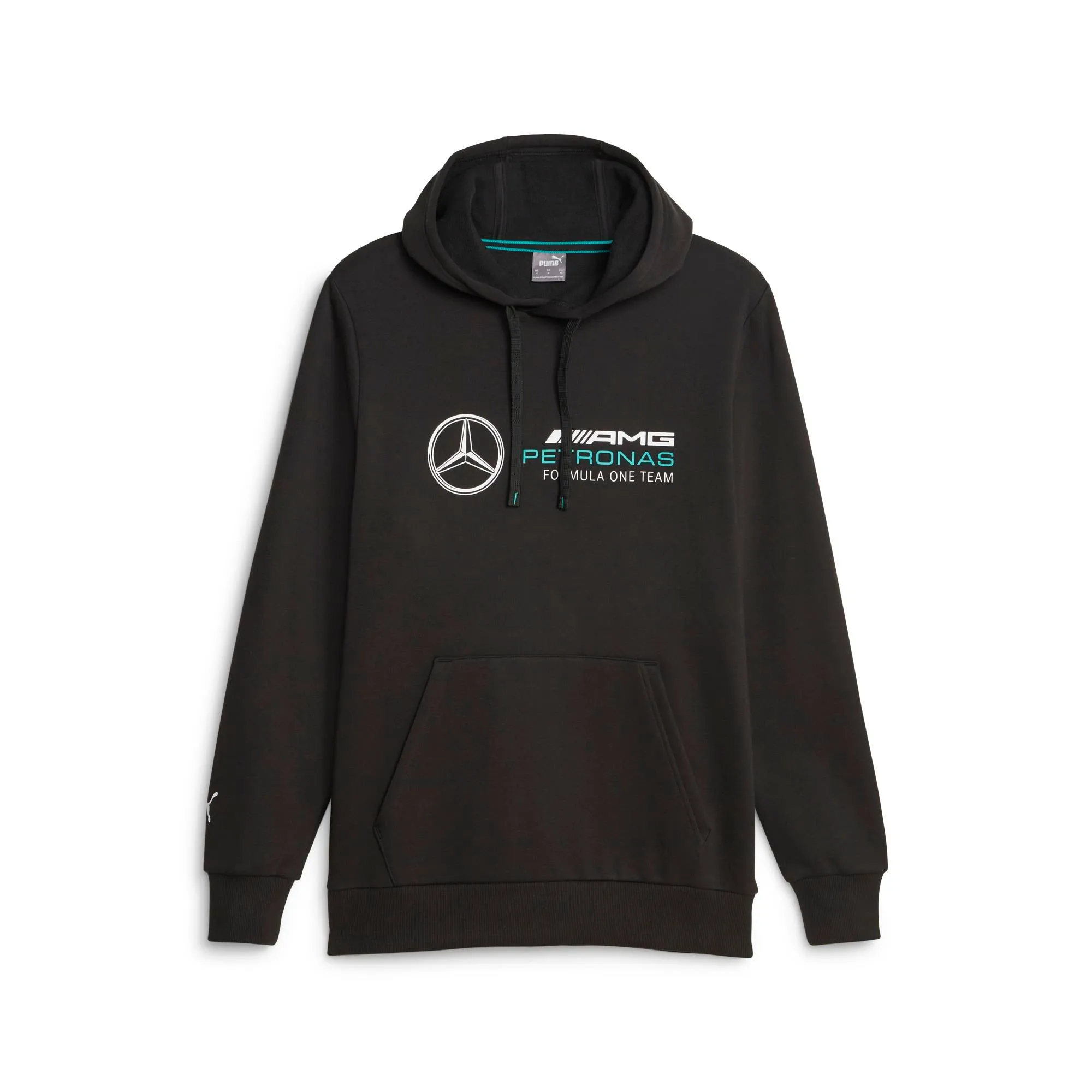 Mercedes sweatshirt, hooded, Puma, ESS, fleece, black