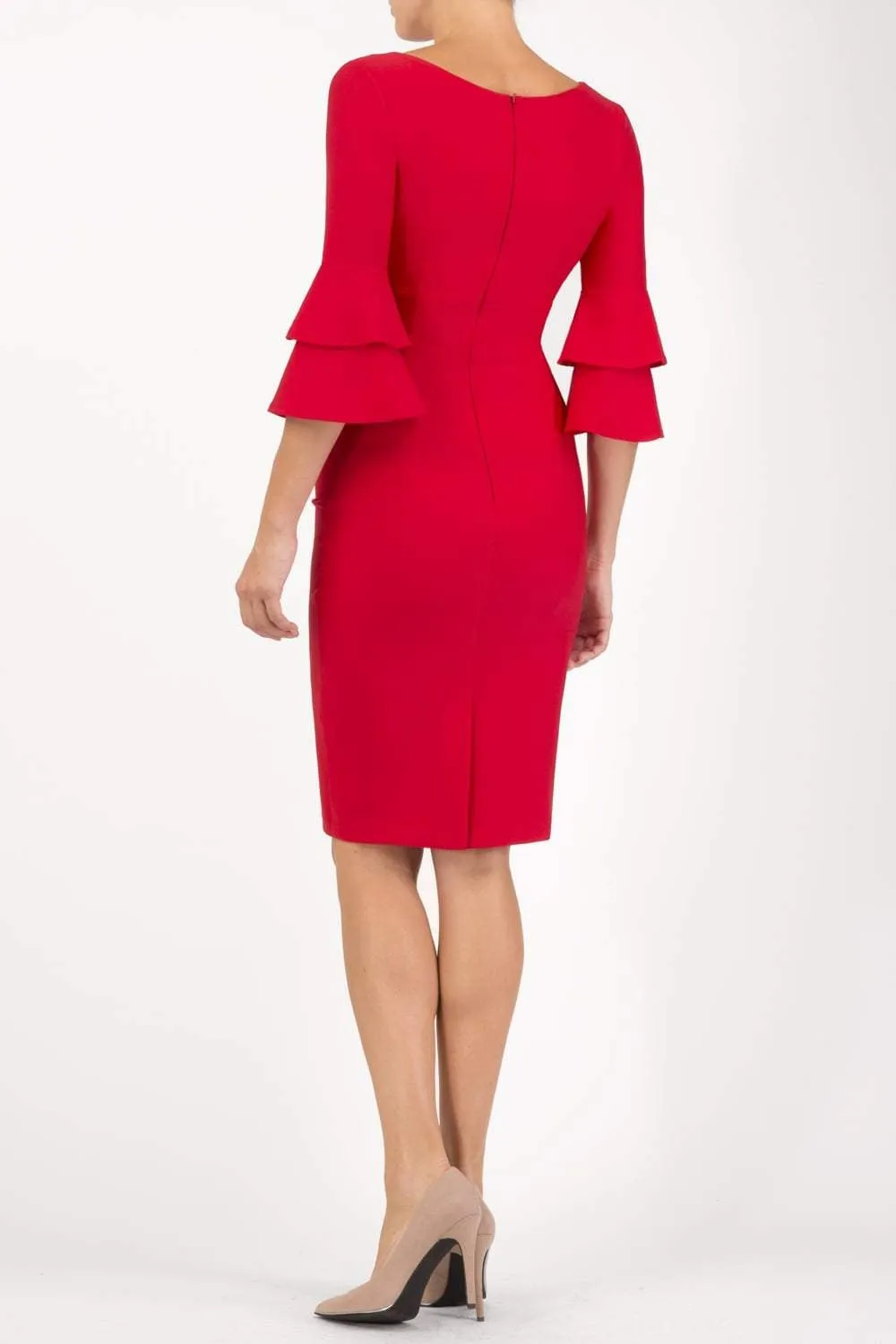 Meridian Flute Sleeve Dress