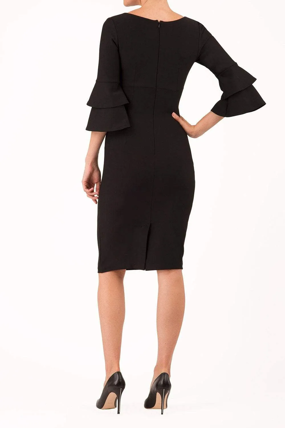 Meridian Flute Sleeve Dress