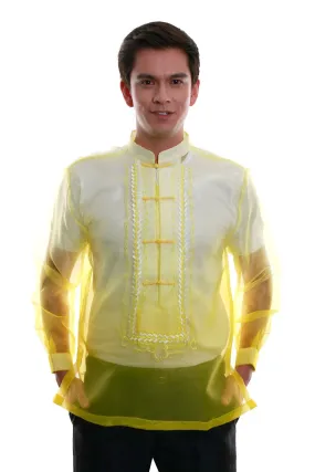 MO13 - Organza Barong Tagalog Yellow