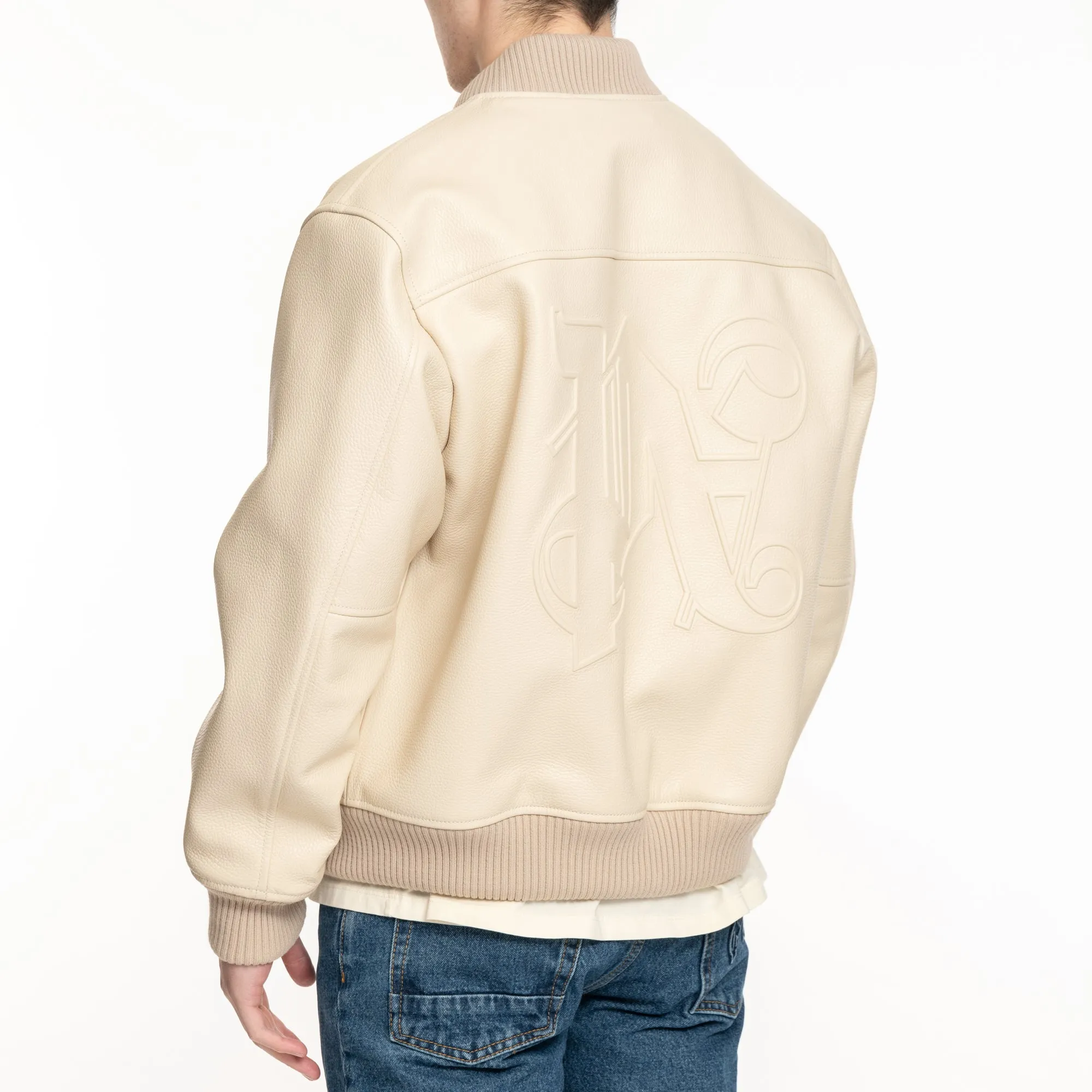 Monogram Leather Bomber