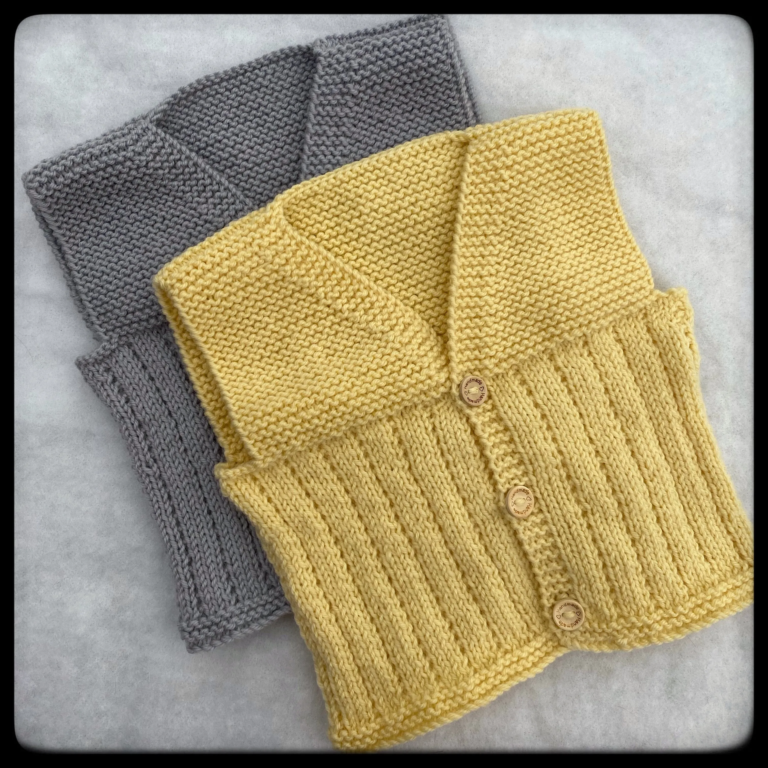 “Nate” hand knit merino baby vest