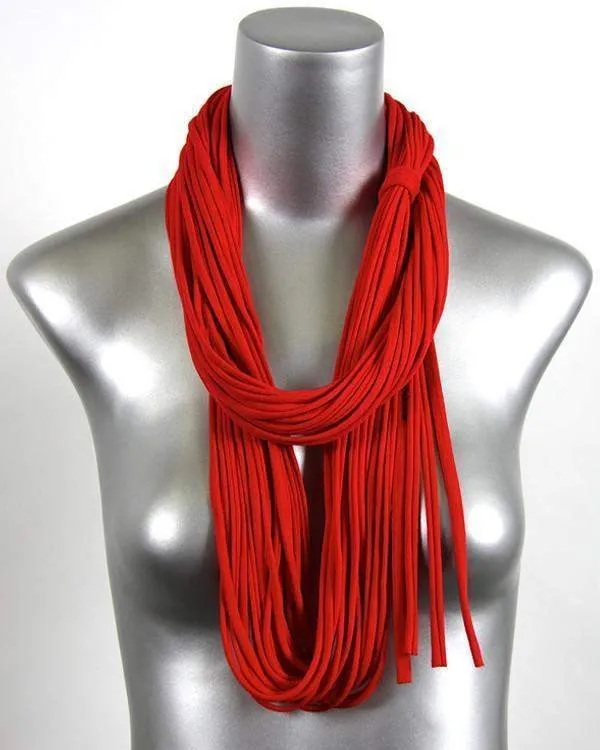 Necklush Infinity Scarf / Red / Unisex