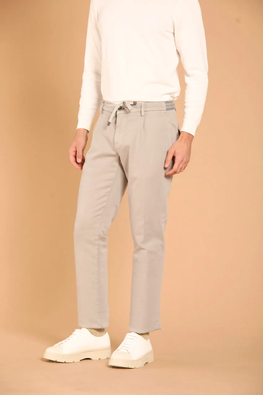 New York Golf 1 Pinces pantalone chino jogger uomo in felpa regular fit