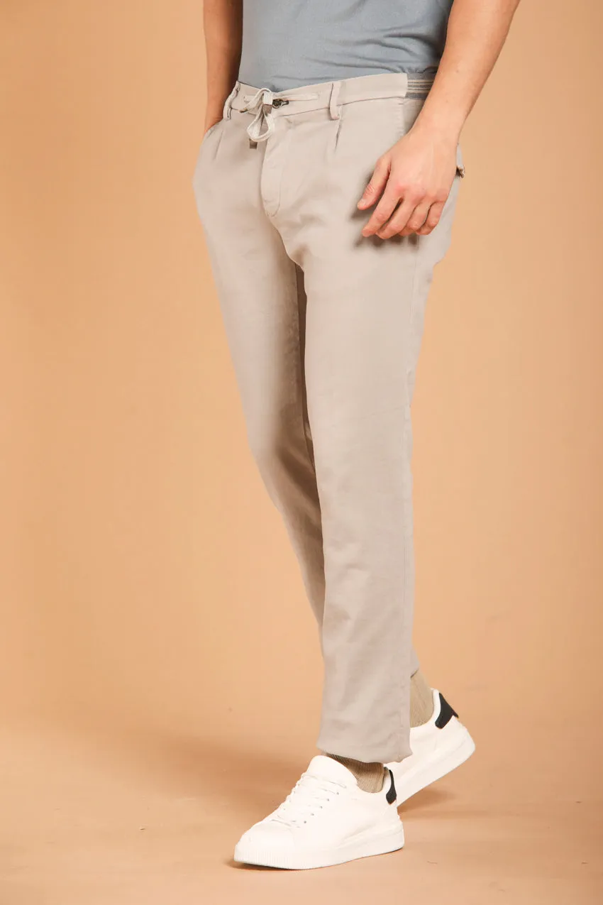 New York Golf 1 Pinces pantalone chino jogger uomo in felpa regular fit