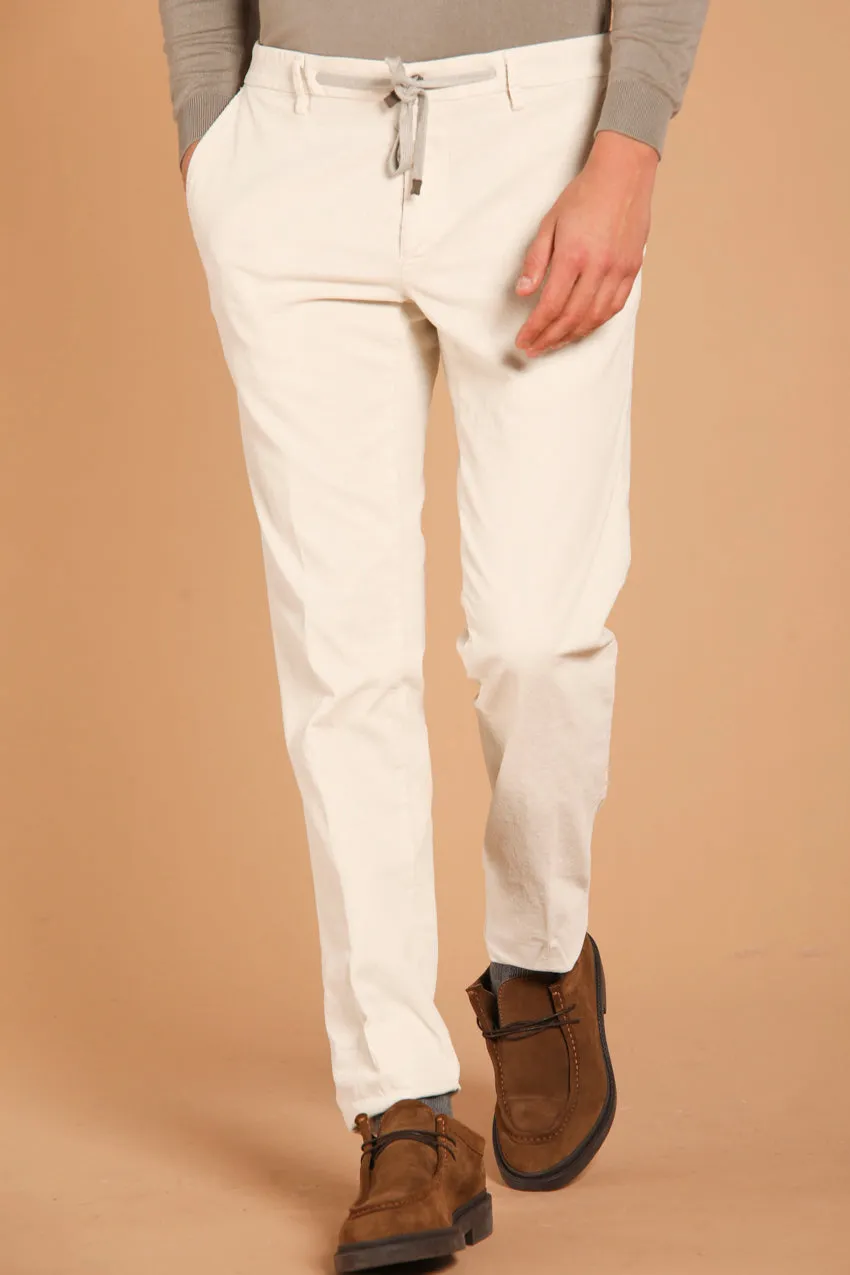 New York String pantalone chino jogger uomo in velluto 1500 righe regular fit