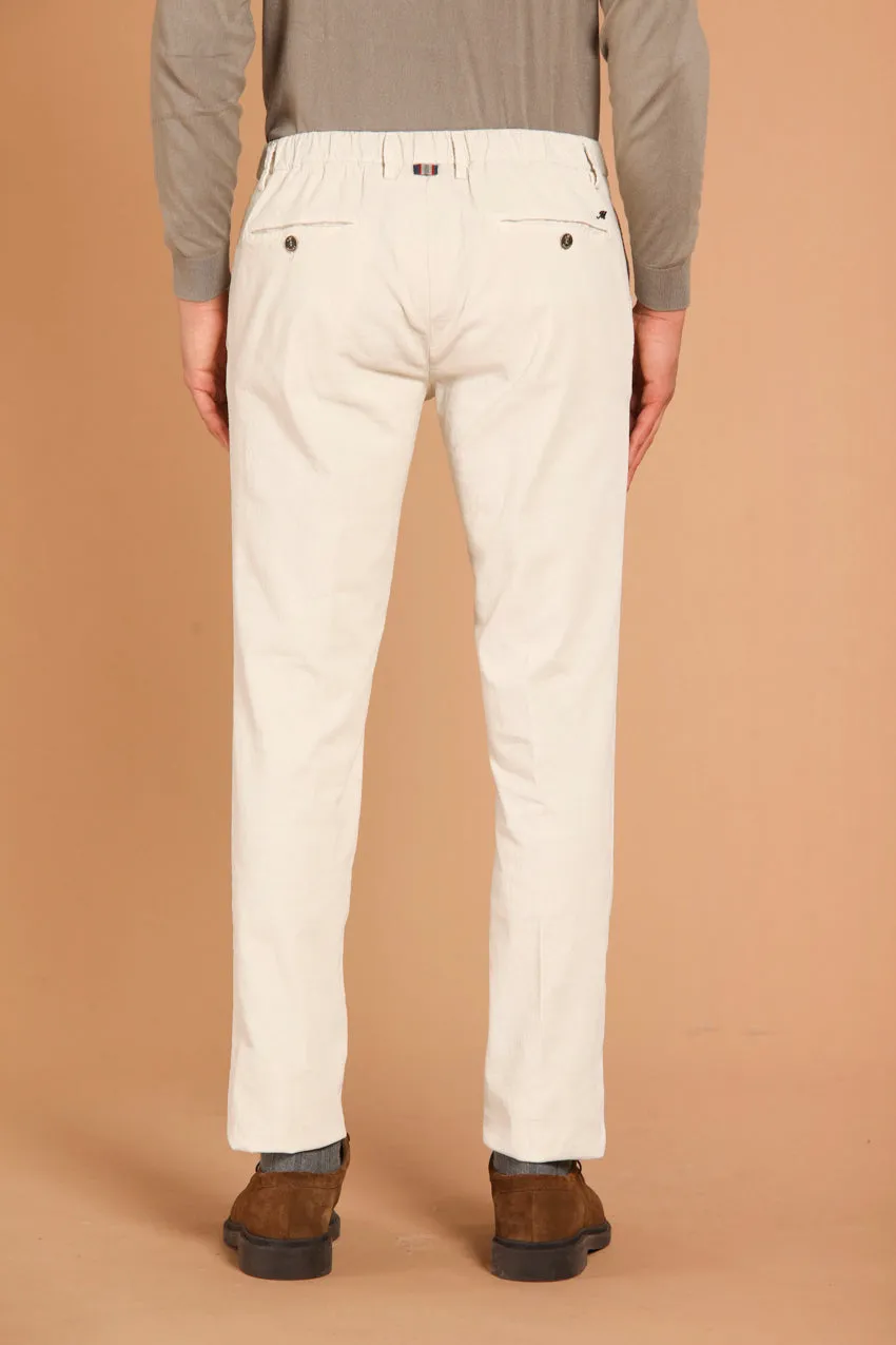 New York String pantalone chino jogger uomo in velluto 1500 righe regular fit