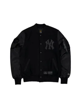 NEW YORK YANKEES X ALPHA X NEW ERA WOOL VARSITY MA-1 BOMBER JACKET