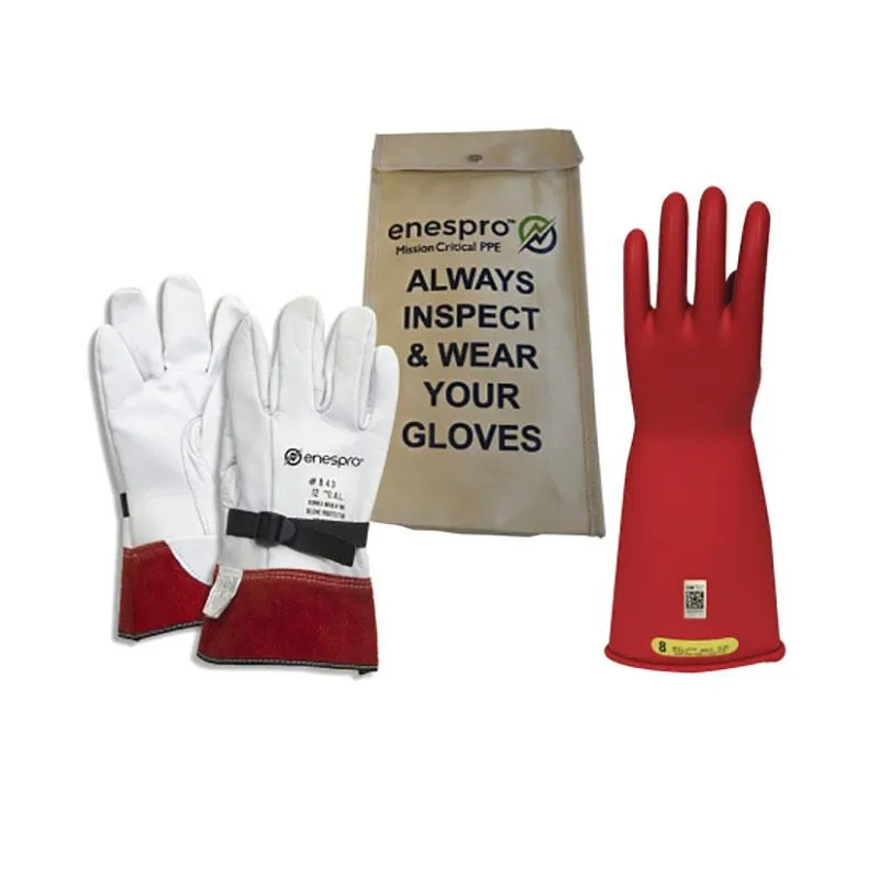 NSA Class 2 ArcGuard Rubber Voltage Glove Kit