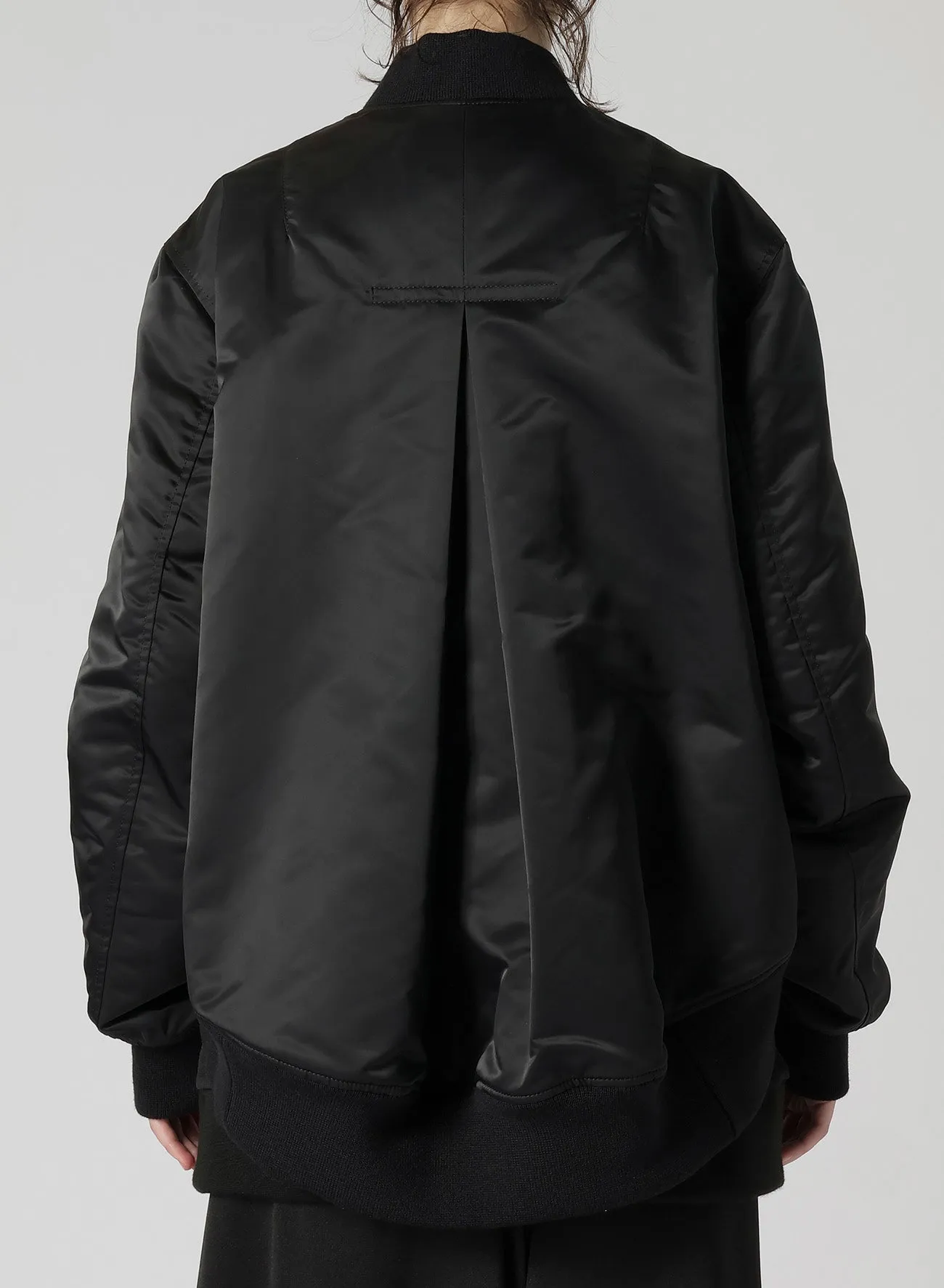 NY TWILL R-BACKSIDE FLARE BOMBER JACKET