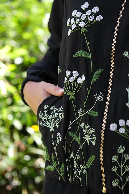 Okhai 'Stellato' Pure Cotton Hand Embroidered Bomber Jacket