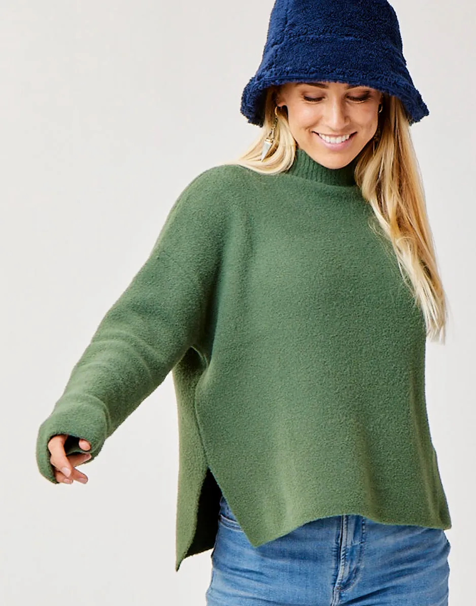 Olivia Plush Sweater: Cilantro