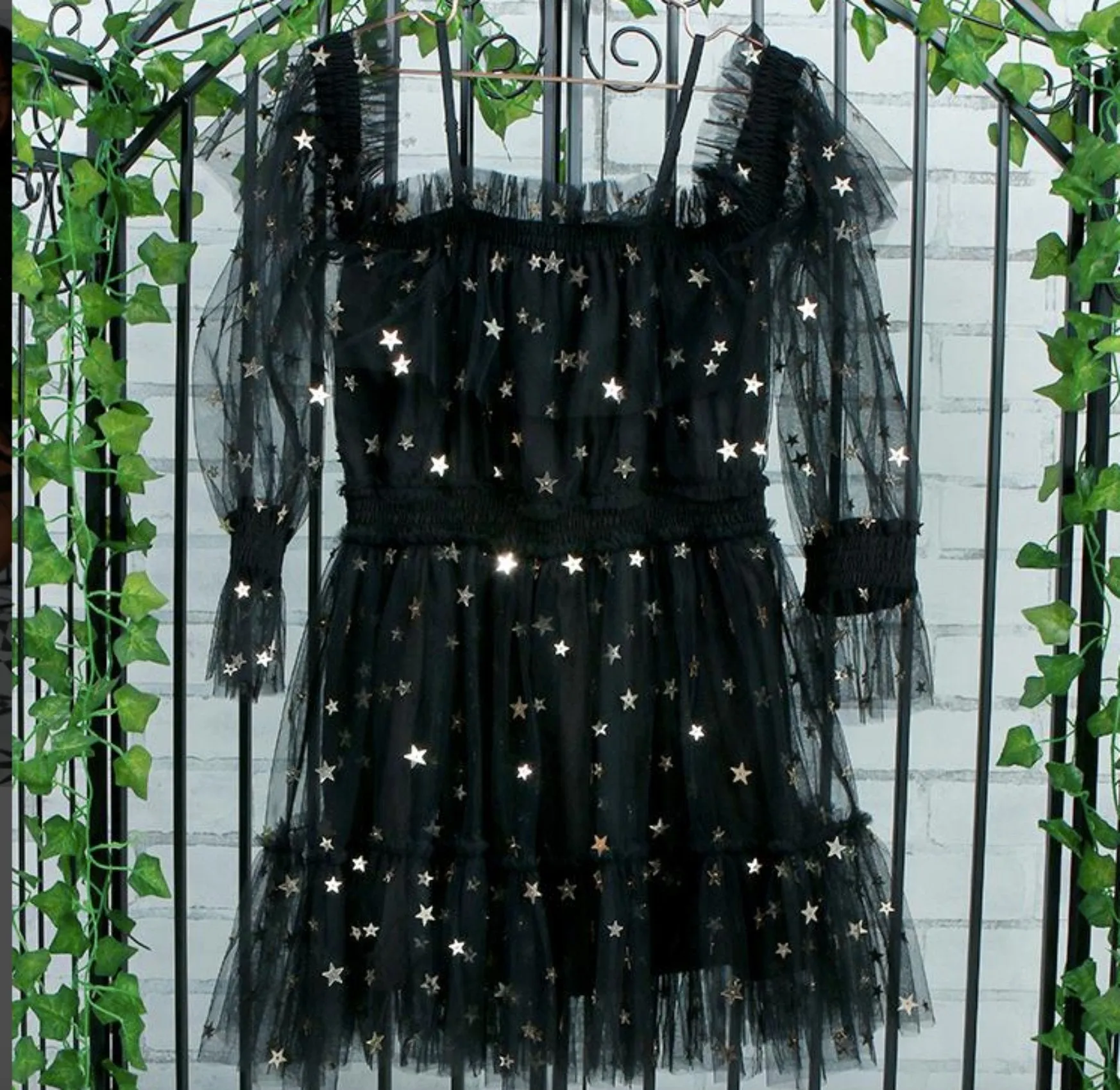 Ooh La La Couture Girls Black Stars Avery Dress