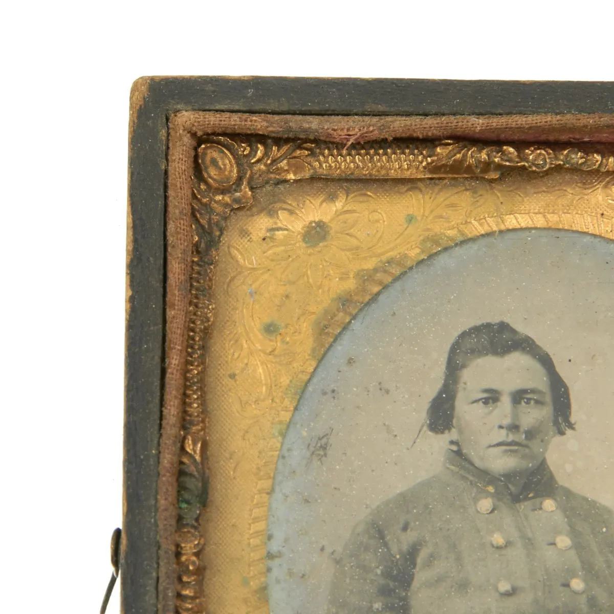 Original U.S. Civil War Confederate Officer Sixth Plate Tintype