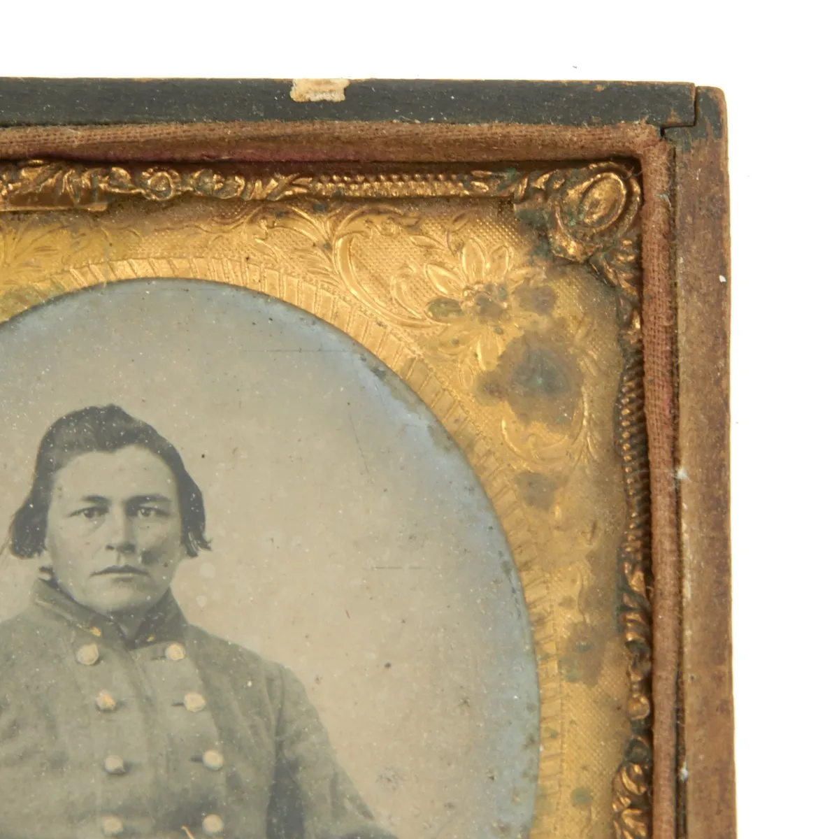 Original U.S. Civil War Confederate Officer Sixth Plate Tintype