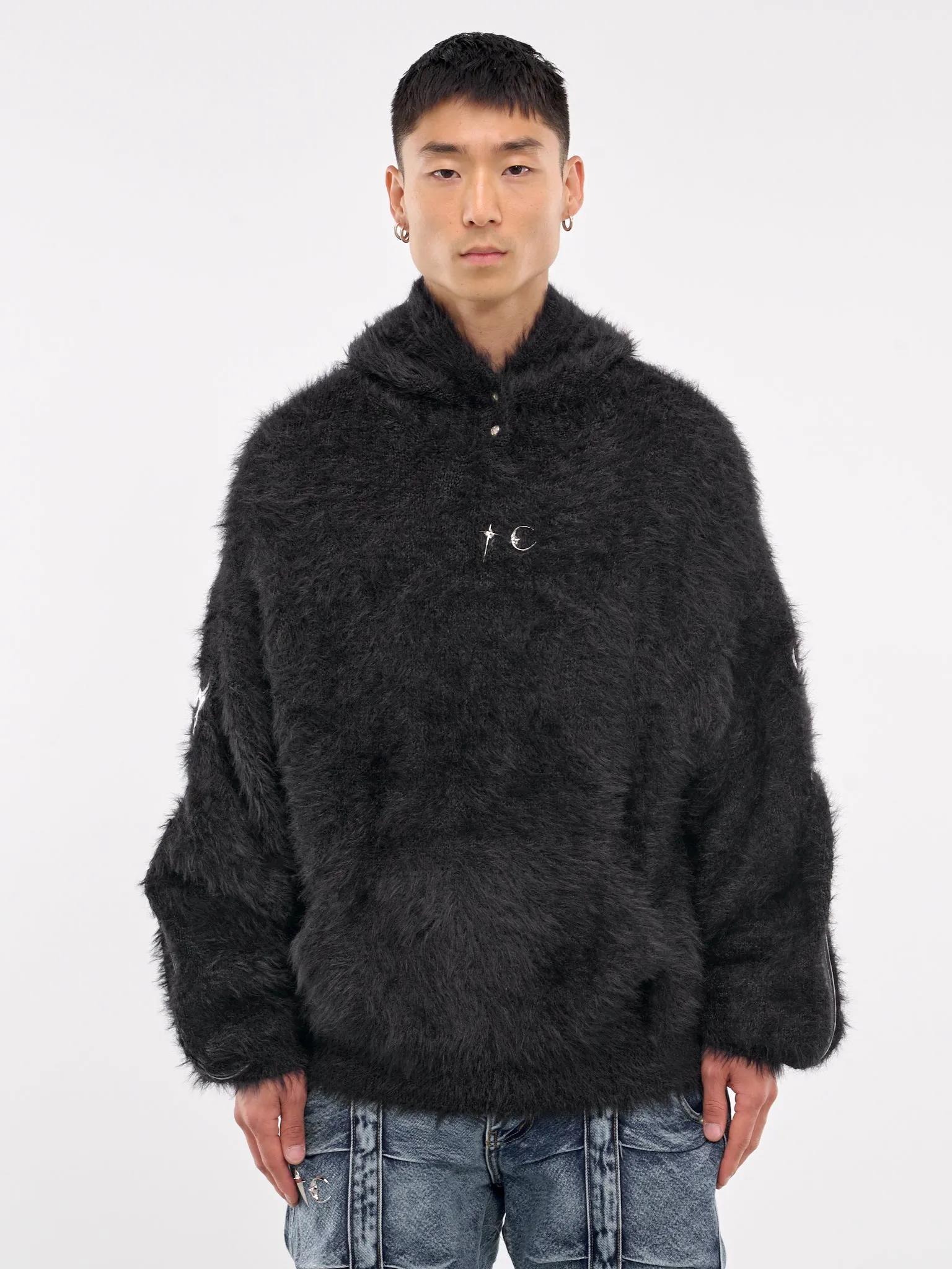 Pack Fur Zip-Up Hoodie (KN1101-BLACK)