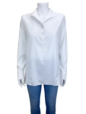 Paperwhite Women's Stretch Cotton Popover Shirt Tunic Size 8 with Tags