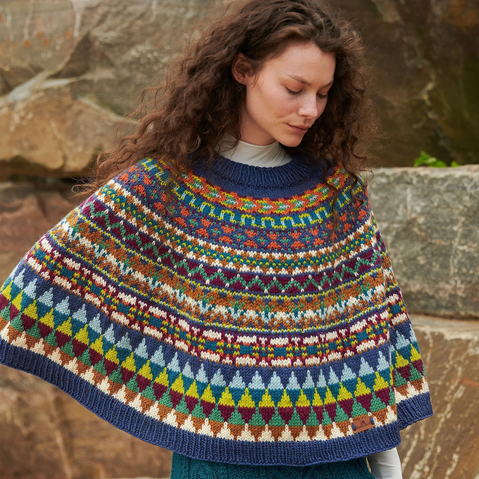 Patons Knit Color Kaleidoscope Poncho