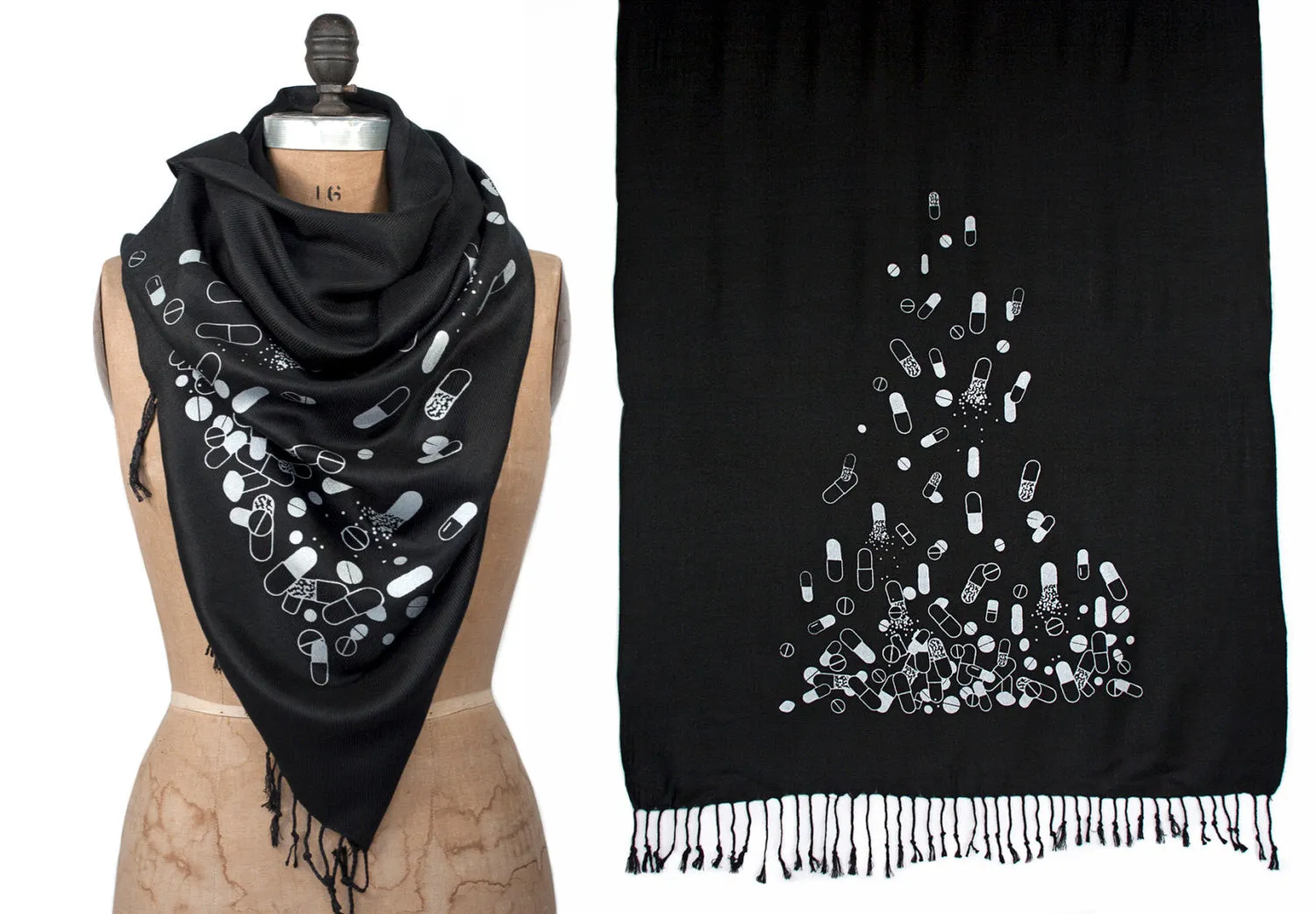 Pill Spill Pashmina Scarf