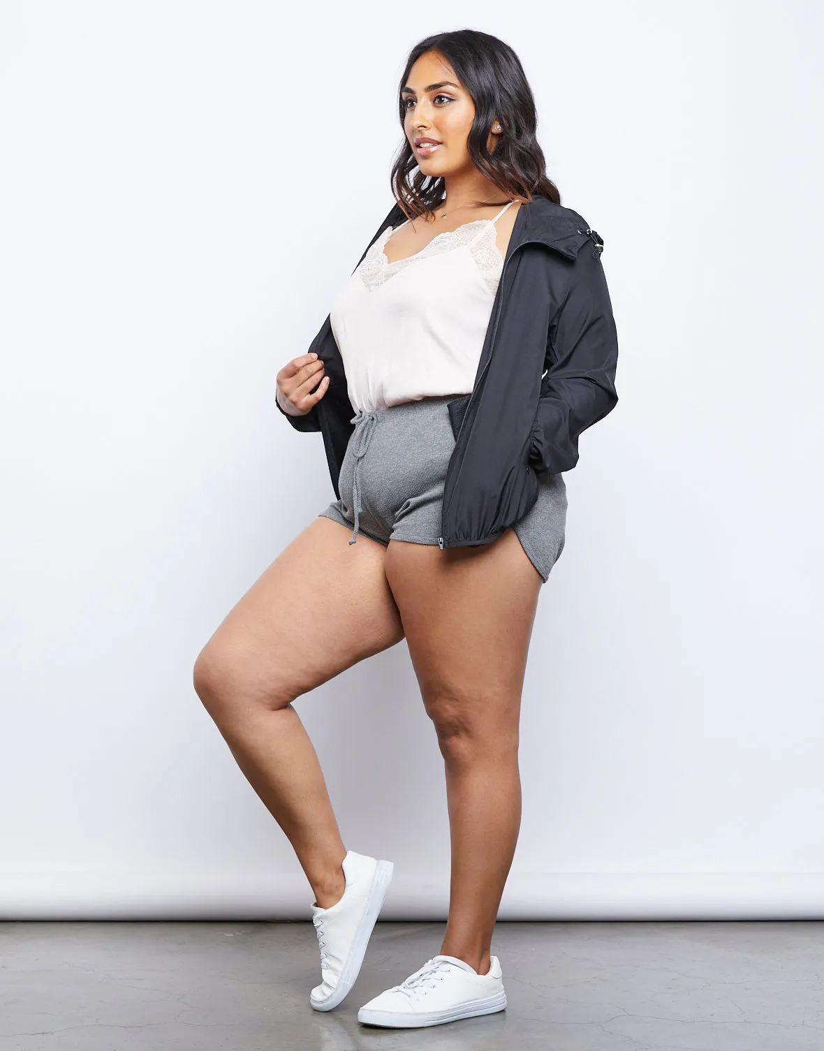 Plus Size In The Wind Windbreaker