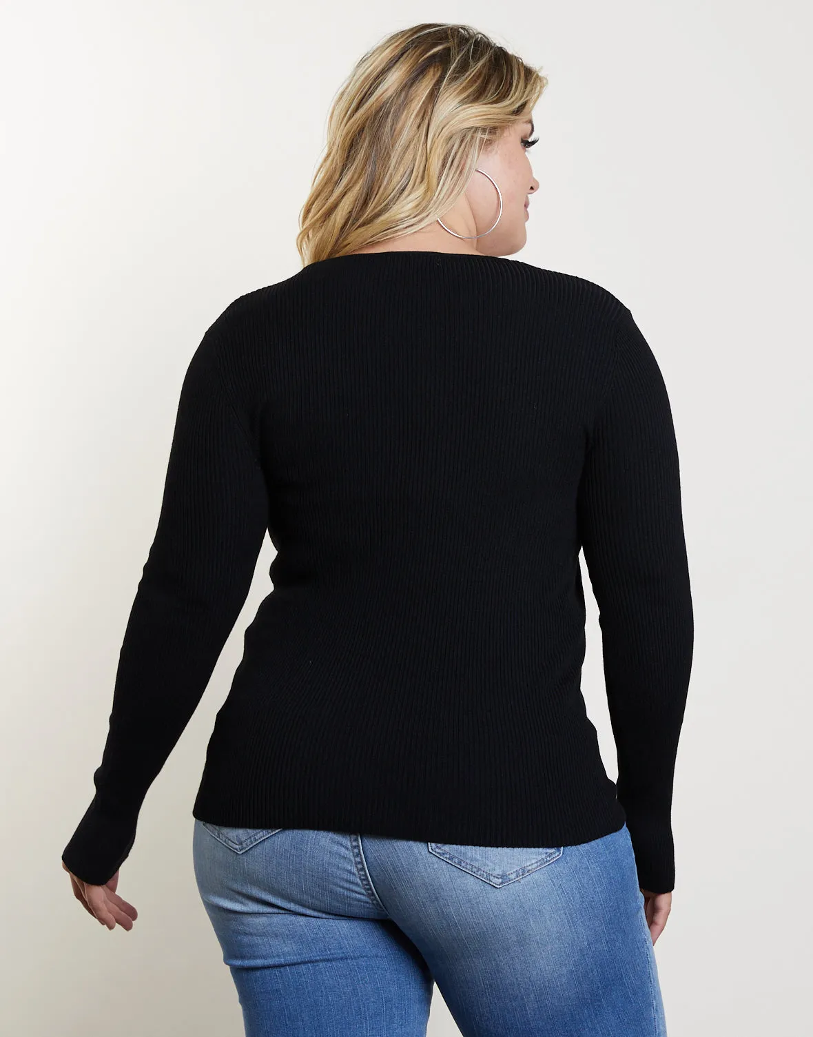 Plus Size You and V Sweater