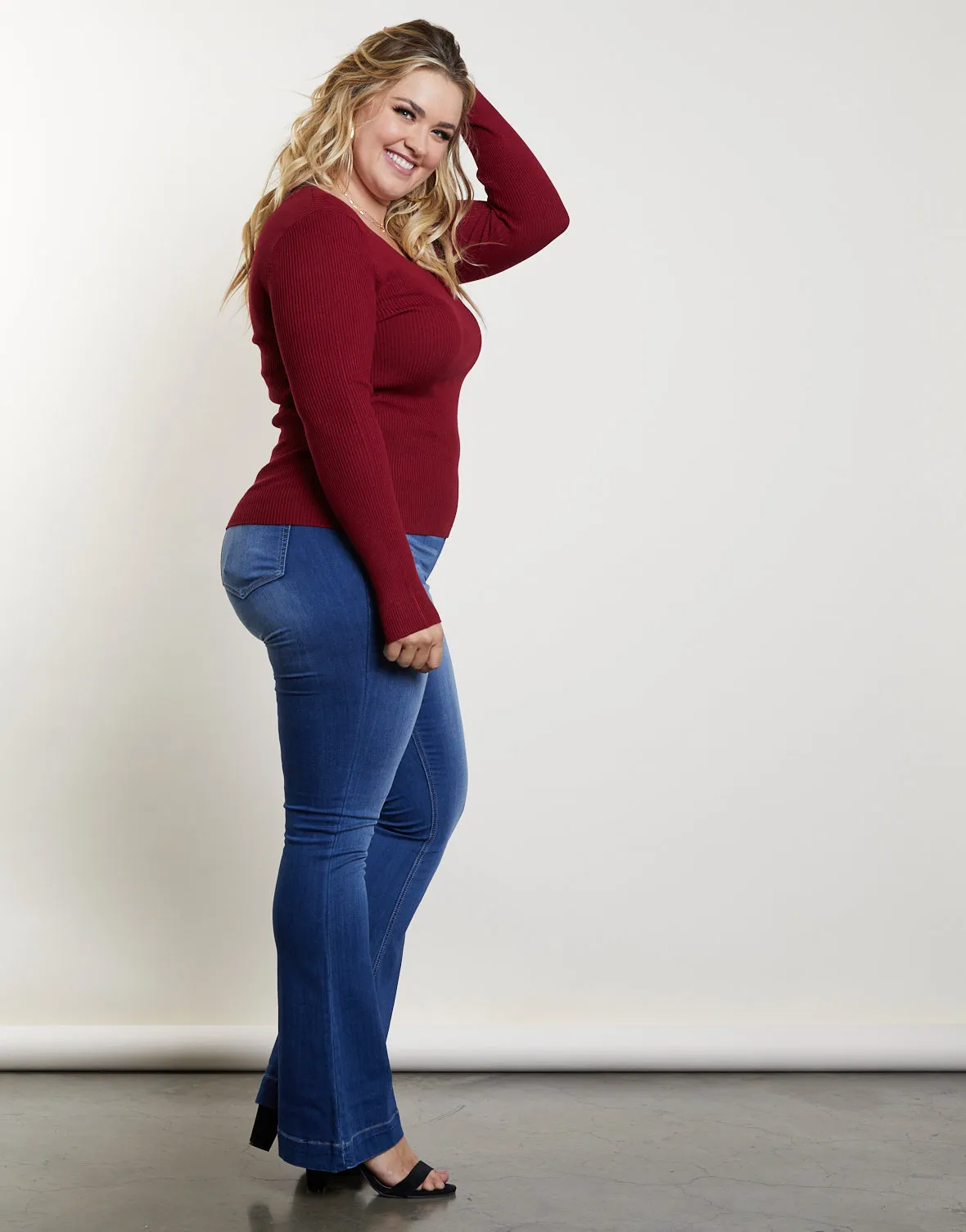 Plus Size You and V Sweater