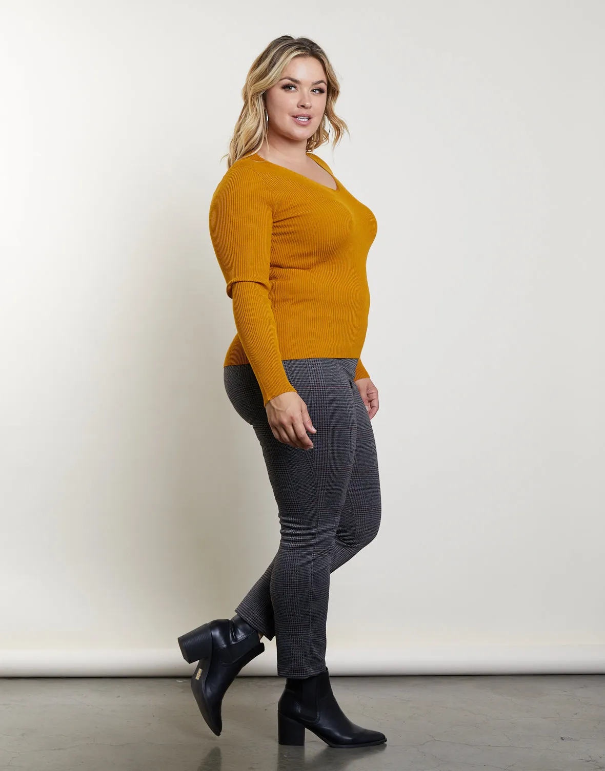 Plus Size You and V Sweater