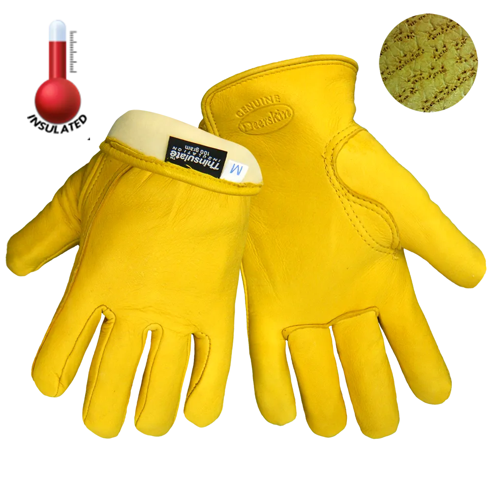 Premium Deerskin Leather gloves with 3M® Thinsulate Insulation and Keystone Thumb 3200DTH