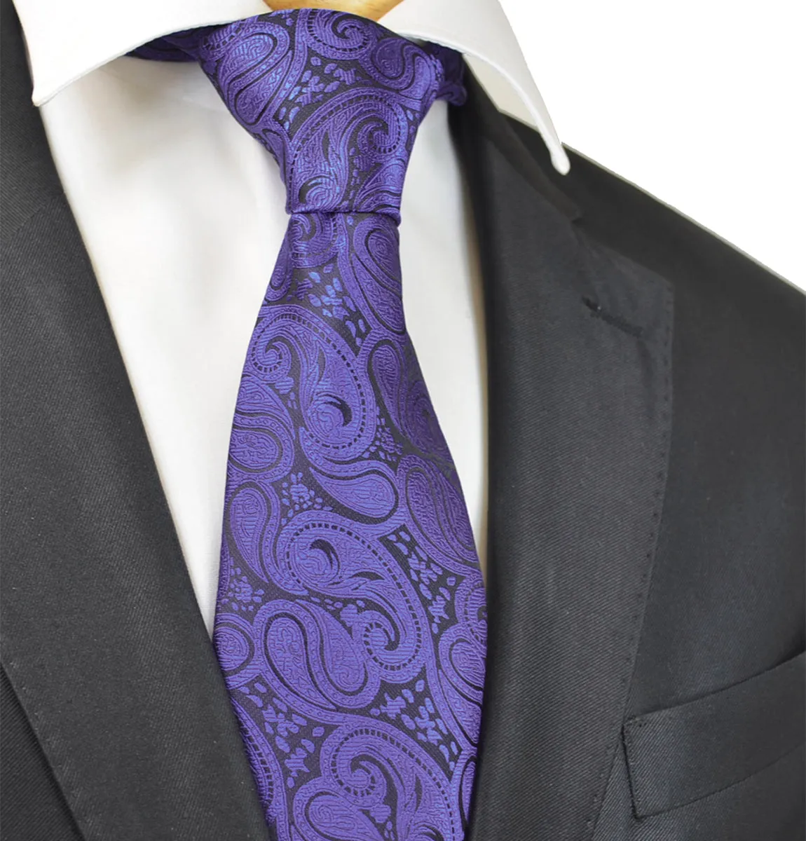 Purple Paisley Tuxedo Vest Set