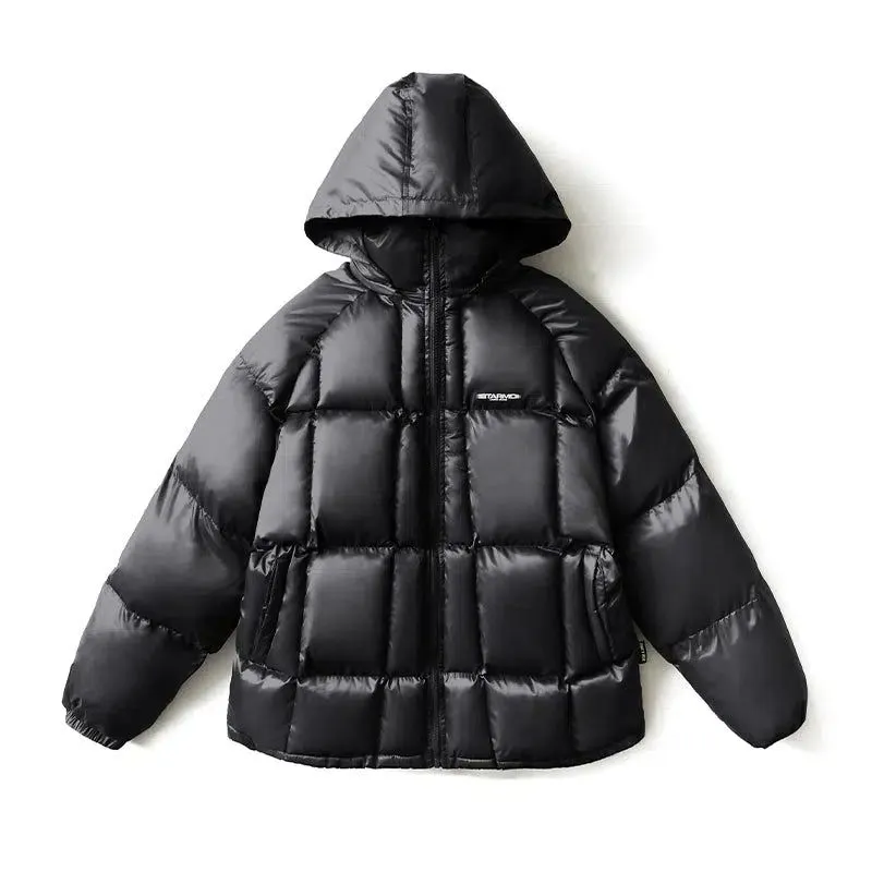 Quilted Puffer Jacket With Stars