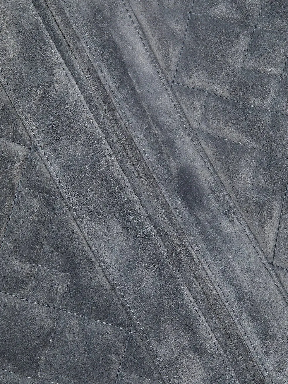 Quilted Real Suede Bomber Leather Jacket