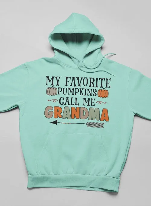 "My Grandkids Are My Favorite Pumpkins Hoodie"