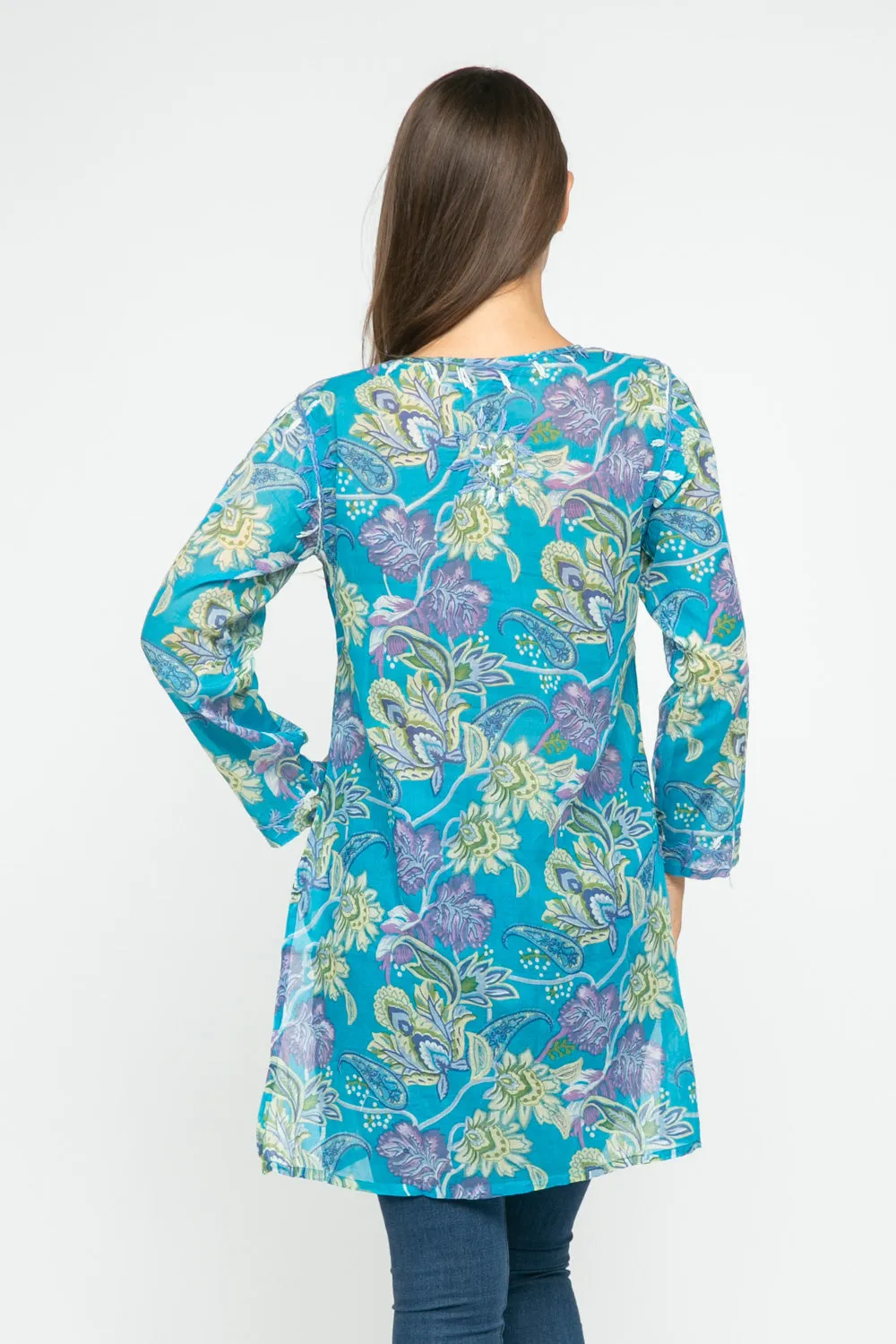 RAJ WILDFLOWER EMBROIDERED TUNIC